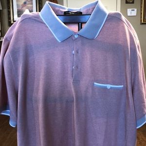 Barakett brand polo shirt, XL , light salmon in color